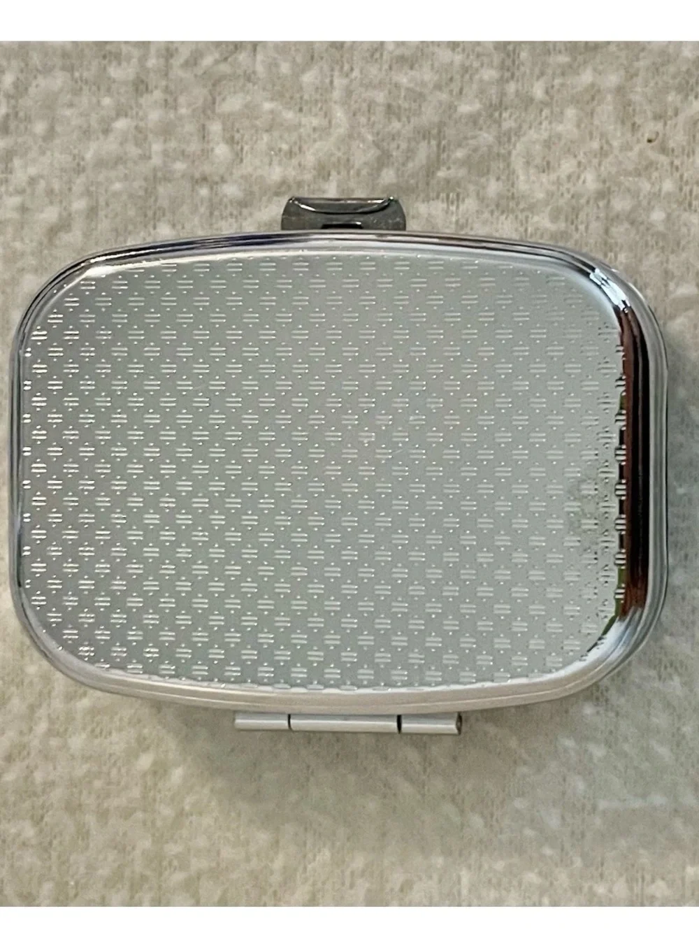 Golden Girls Mini Pill Box Travel Purse 2 Compartments Silver New